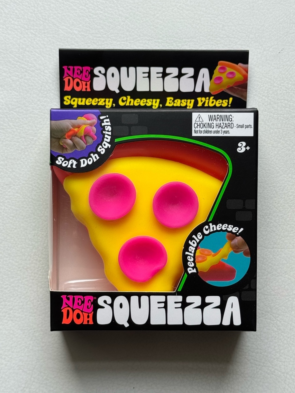NeeDoh Squeezza Pizza Authentic Squishy Squeeze RARE Fidget Toy New SHIPS TODAY!